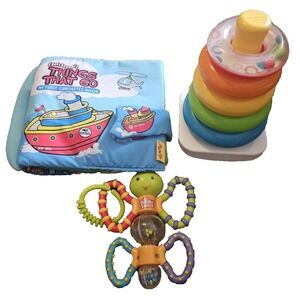 Mixed Brands Stacking Ring Toy Lot Multicolor 6-12M Baby Book